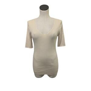 NWT Hatch Ivory Cream‎ Maternity The Alma Top Womens Size 2